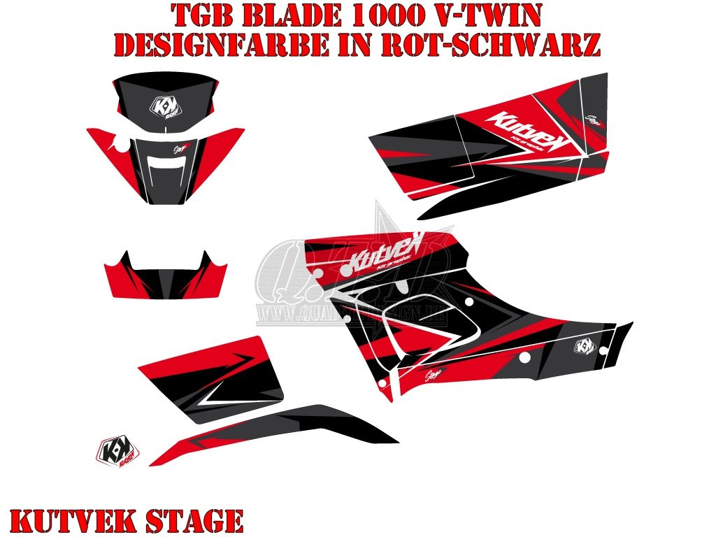 Stage Rot-Schwarz für TGB Blade 1000 V-Twin